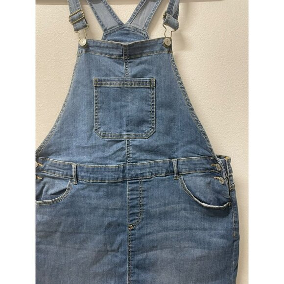 Classic Blue Denim Overalls for Women - Picture 2 of 10